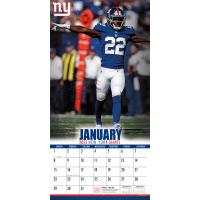 NFL Kalender Wandkalender 2023 30x60cm New York Giants