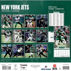 NFL Kalender Wandkalender 2023 30x60cm New York Jets