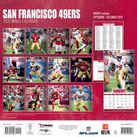 NFL Kalender Wandkalender 2023 30x60cm San Francisco 49ers