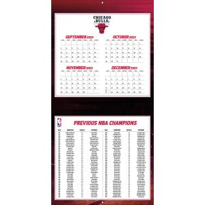 NBA Kalender Wandkalender 2024 30x60cm Chicago Bulls