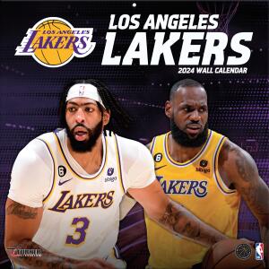 NBA Kalender Wandkalender 2024 30x60cm Los Angeles Lakers