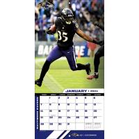 NFL Kalender Wandkalender 2024 30x60cm Baltimore Ravens