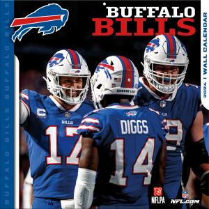 NFL Kalender Wandkalender 2024 30x60cm Buffalo Bills