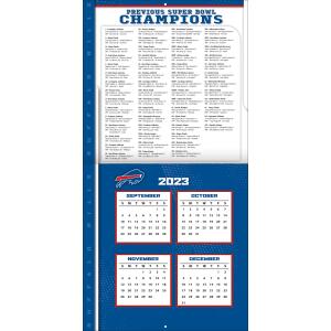 NFL Kalender Wandkalender 2024 30x60cm Buffalo Bills