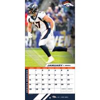 NFL Kalender Wandkalender 2024 30x60cm Denver Broncos