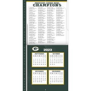 NFL Kalender Wandkalender 2024 30x60cm Green Bay Packers