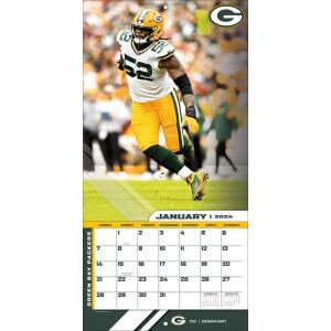 NFL Kalender Wandkalender 2024 30x60cm Green Bay Packers