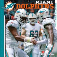 NFL Kalender Wandkalender 2024 30x60cm Miami Dolphins