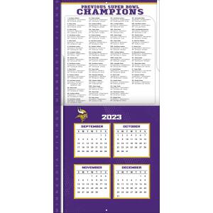 NFL Kalender Wandkalender 2024 30x60cm Minnesota Vikings