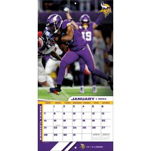 NFL Kalender Wandkalender 2024 30x60cm Minnesota Vikings