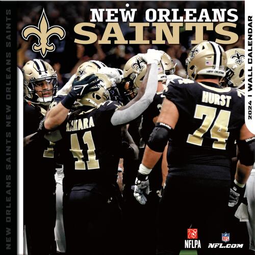 NFL Kalender Wandkalender 2024 30x60cm New Orleans Saints