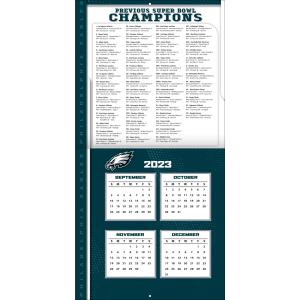 NFL Kalender Wandkalender 2024 30x60cm Philadelphia Eagles