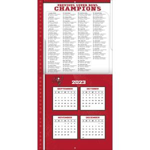 NFL Kalender Wandkalender 2024 30x60cm Tampa Bay Buccaneers
