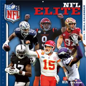 NFL Kalender Wandkalender 2024 30x60cm NFL All-Stars