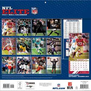 NFL Kalender Wandkalender 2024 30x60cm NFL All-Stars