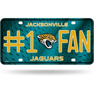 NFL #1 Fan US-Kennzeichen Metall-Schild Jacksonville Jaguars