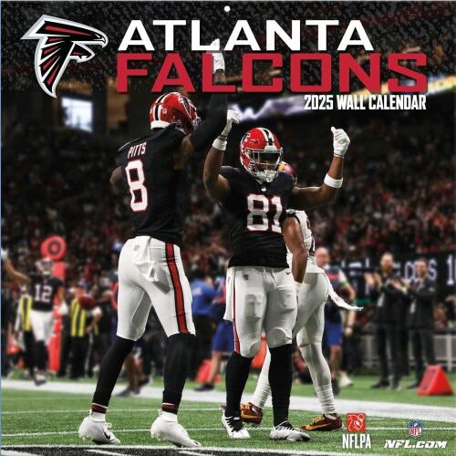 NFL Kalender Wandkalender 2025 30x60cm Atlanta Falcons