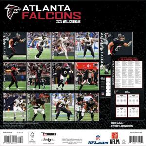 NFL Kalender Wandkalender 2025 30x60cm Atlanta Falcons