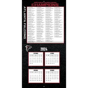 NFL Kalender Wandkalender 2025 30x60cm Atlanta Falcons