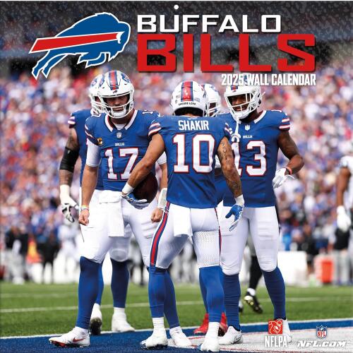 NFL Kalender Wandkalender 2025 30x60cm Buffalo Bills