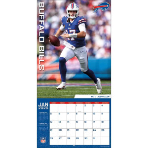 NFL Kalender Wandkalender 2025 30x60cm Buffalo Bills