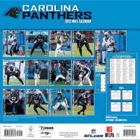 NFL Kalender Wandkalender 2025 30x60cm Carolina Panthers