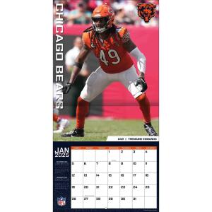 NFL Kalender Wandkalender 2025 30x60cm Chicago Bears