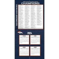 NFL Kalender Wandkalender 2025 30x60cm Denver Broncos