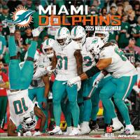 NFL Kalender Wandkalender 2025 30x60cm Miami Dolphins