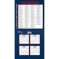 NFL Kalender Wandkalender 2025 30x60cm New England Patriots