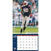 NFL Kalender Wandkalender 2025 30x60cm New England Patriots