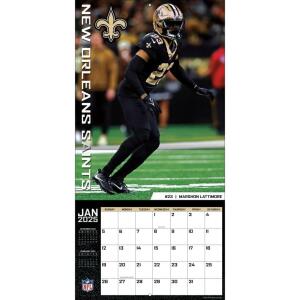 NFL Kalender Wandkalender 2025 30x60cm New Orleans Saints