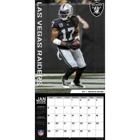 NFL Kalender Wandkalender 2025 30x60cm Las Vegas Raiders