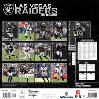 NFL Kalender Wandkalender 2025 30x60cm Las Vegas Raiders