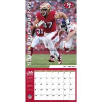 NFL Kalender Wandkalender 2025 30x60cm San Francisco 49ers