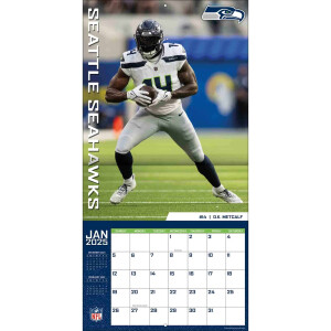 NFL Kalender Wandkalender 2025 30x60cm Seattle Seahawks