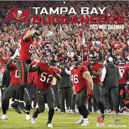 NFL Kalender Wandkalender 2025 30x60cm Tampa Bay Buccaneers