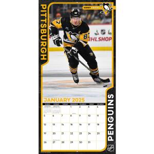 NHL Kalender Wandkalender 2025 30x60cm Pittsburgh Penguins