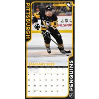 NHL Kalender Wandkalender 2025 30x60cm Pittsburgh Penguins