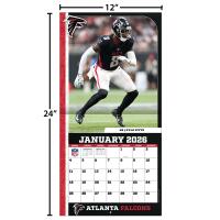 NFL Kalender Wandkalender 2026 30x60cm Atlanta Falcons
