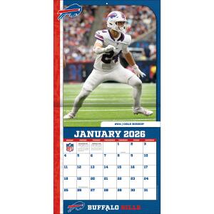 NFL Kalender Wandkalender 2026 30x60cm Buffalo Bills