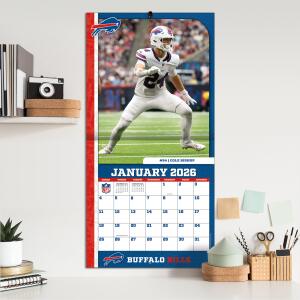 NFL Kalender Wandkalender 2026 30x60cm Buffalo Bills