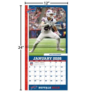 NFL Kalender Wandkalender 2026 30x60cm Buffalo Bills