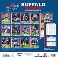 NFL Kalender Wandkalender 2026 30x60cm Buffalo Bills
