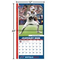 NFL Kalender Wandkalender 2026 30x60cm Buffalo Bills