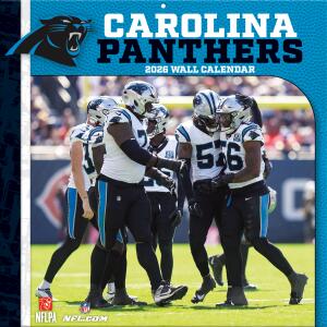NFL Kalender Wandkalender 2026 30x60cm Carolina Panthers