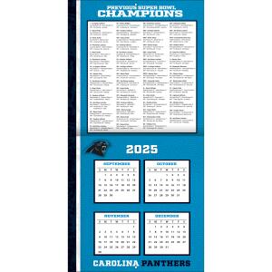 NFL Kalender Wandkalender 2026 30x60cm Carolina Panthers