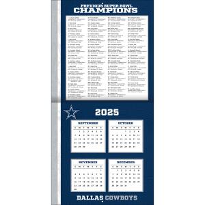 NFL Kalender Wandkalender 2026 30x60cm Dallas Cowboys