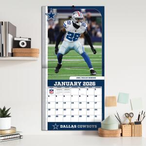 NFL Kalender Wandkalender 2026 30x60cm Dallas Cowboys