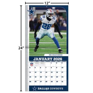 NFL Kalender Wandkalender 2026 30x60cm Dallas Cowboys